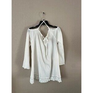 Billabong Pheasant white swim cover up Tunic Size M